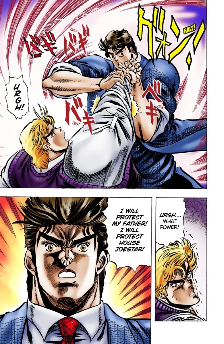JoJo's Bizarre Adventure Part 1 - Phantom Blood (Official Colored) Chapter 7 page 16 - Chapter 7: A Letter from the Past Part 2