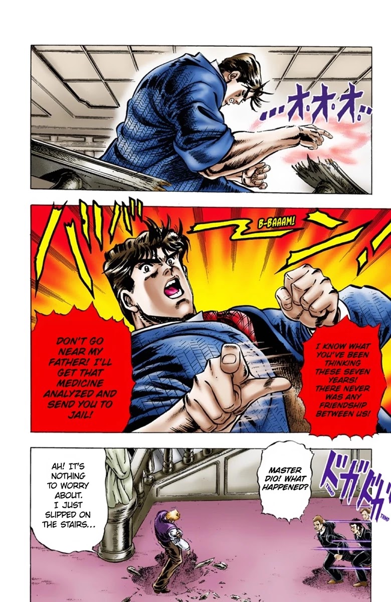 JoJo's Bizarre Adventure Part 1 - Phantom Blood (Official Colored) Chapter 7 page 19 - Chapter 7: A Letter from the Past Part 2