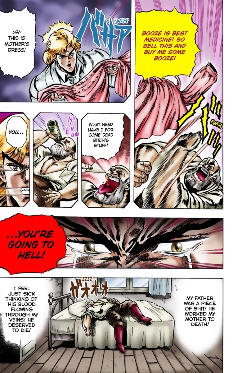 JoJo's Bizarre Adventure Part 1 - Phantom Blood (Official Colored) Chapter 7 page 4 - Chapter 7: A Letter from the Past Part 2