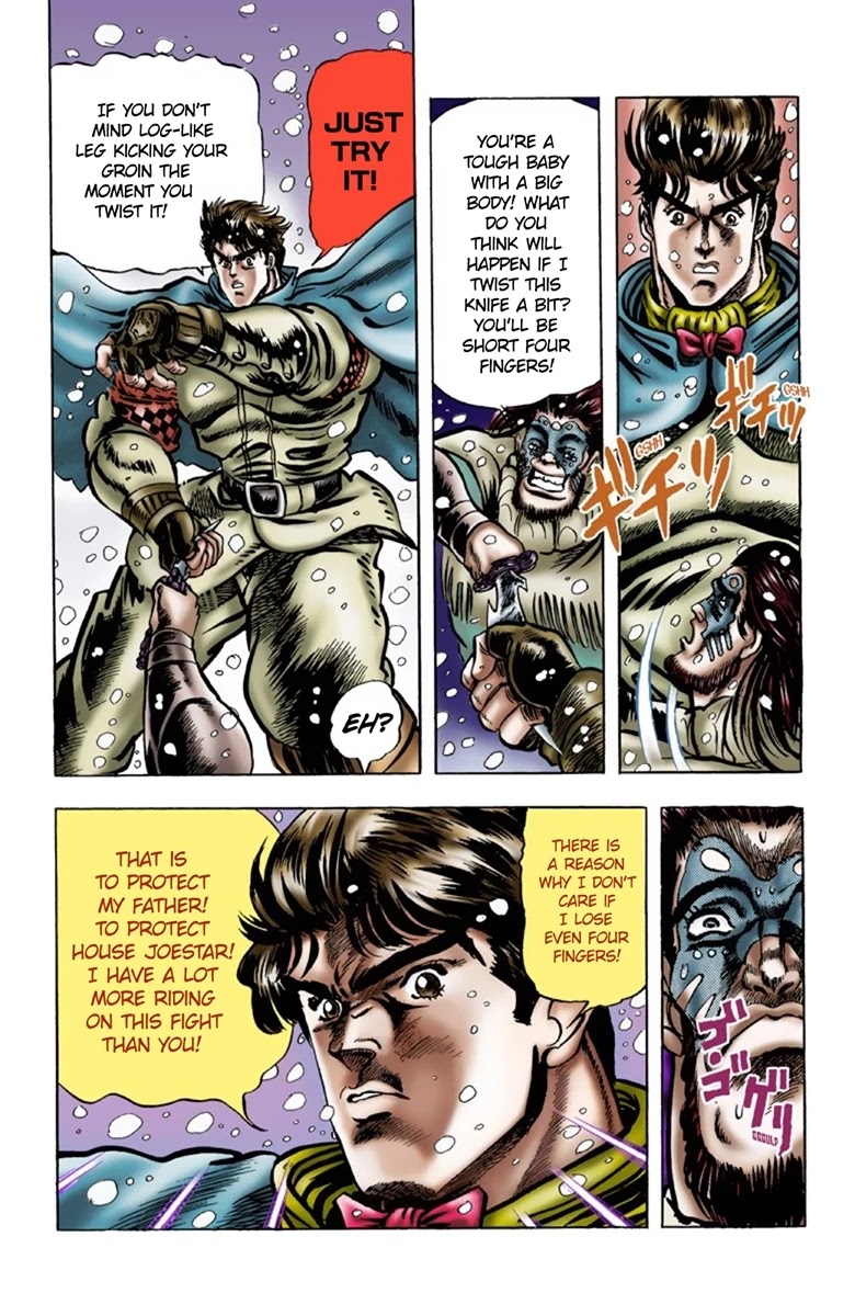 JoJo's Bizarre Adventure Part 1 - Phantom Blood (Official Colored) Chapter 8 page 19 - Chapter 8: The Stone Mask Part 1