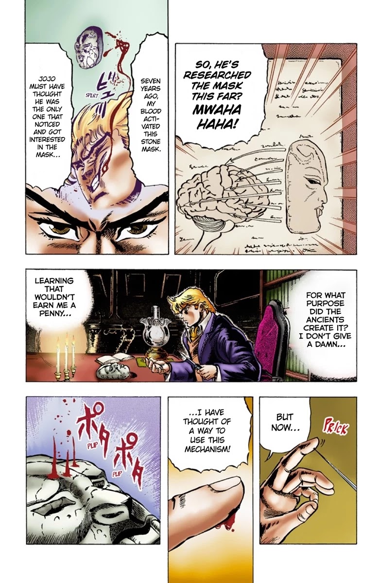 JoJo's Bizarre Adventure Part 1 - Phantom Blood (Official Colored) Chapter 8 page 8 - Chapter 8: The Stone Mask Part 1