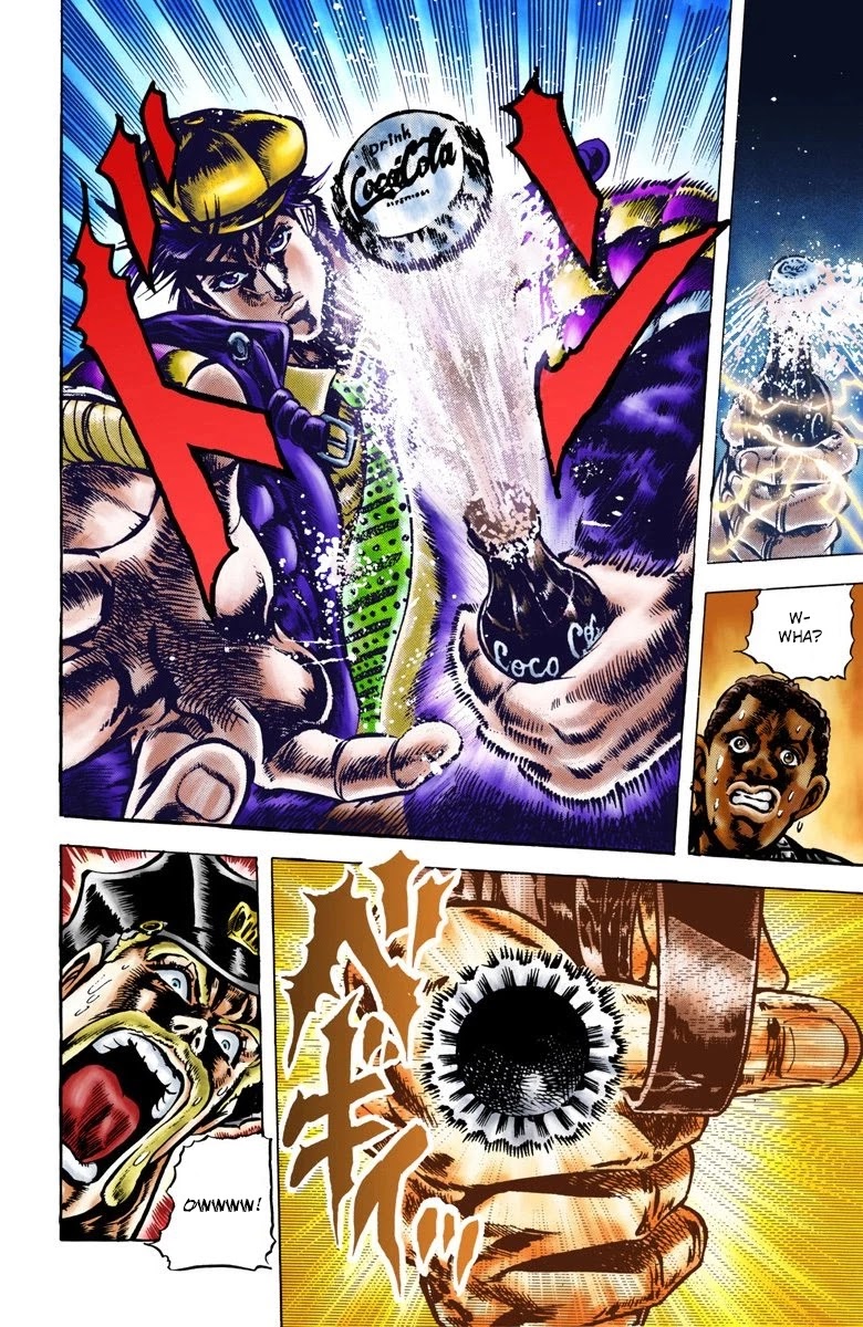 JoJo's Bizarre Adventure Part 2 - Battle Tendency (Official Colored) Chapter 1 page 14 - Chapter 1: Joseph Joestar of New York