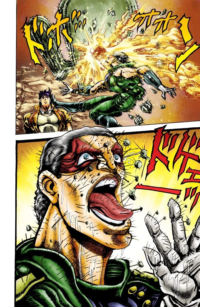 JoJo's Bizarre Adventure Part 2 - Battle Tendency (Official Colored) Chapter 11 page 16 - Chapter 11: The Tracker in the Desert