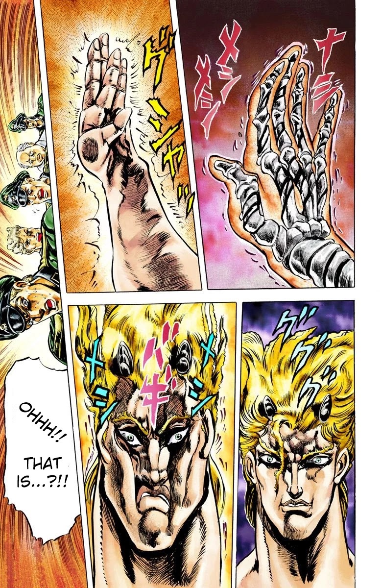 JoJo's Bizarre Adventure Part 2 - Battle Tendency (Official Colored) Chapter 12 page 18 - Chapter 12: Santana's Vanishing