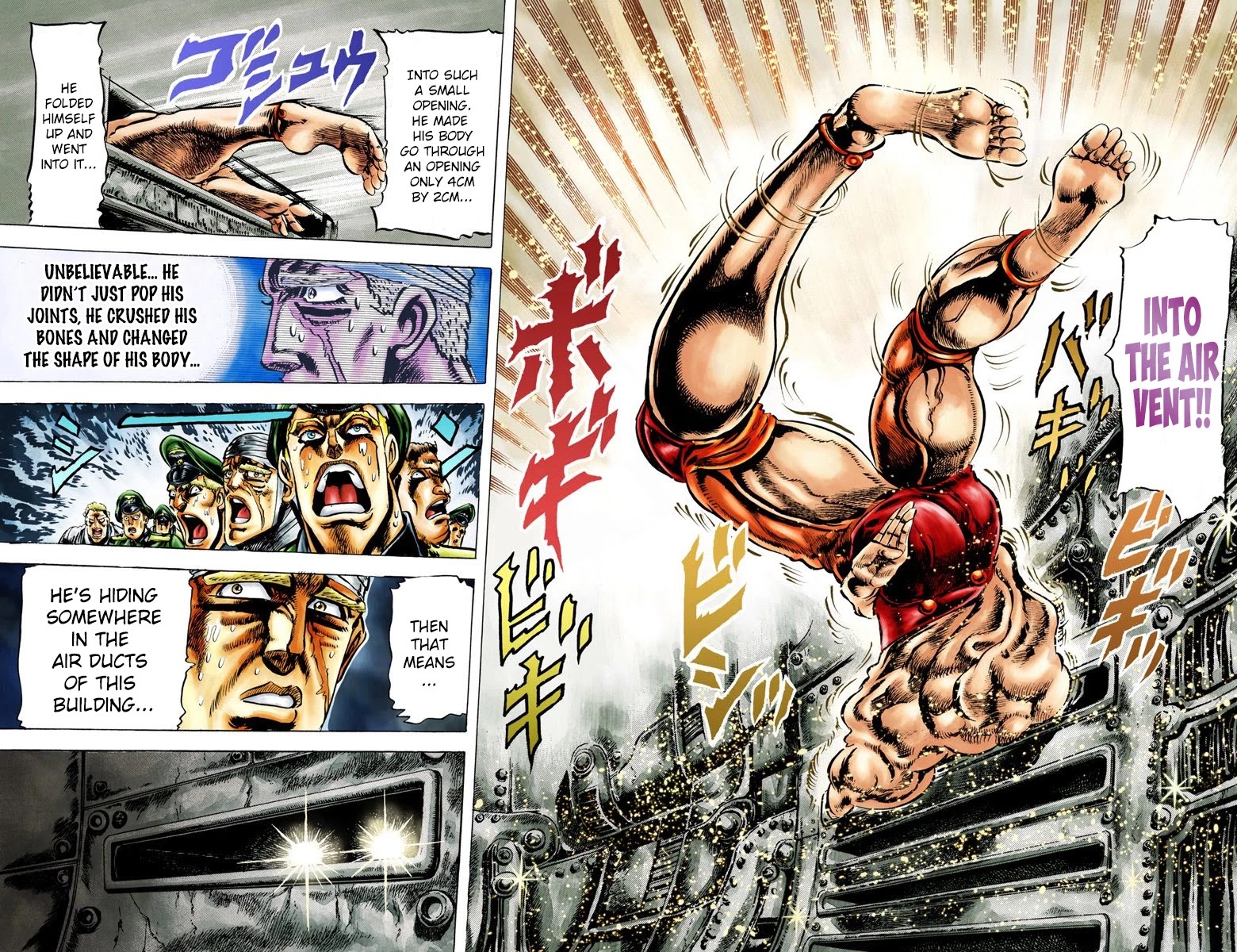 JoJo's Bizarre Adventure Part 2 - Battle Tendency (Official Colored) Chapter 12 page 19 - Chapter 12: Santana's Vanishing