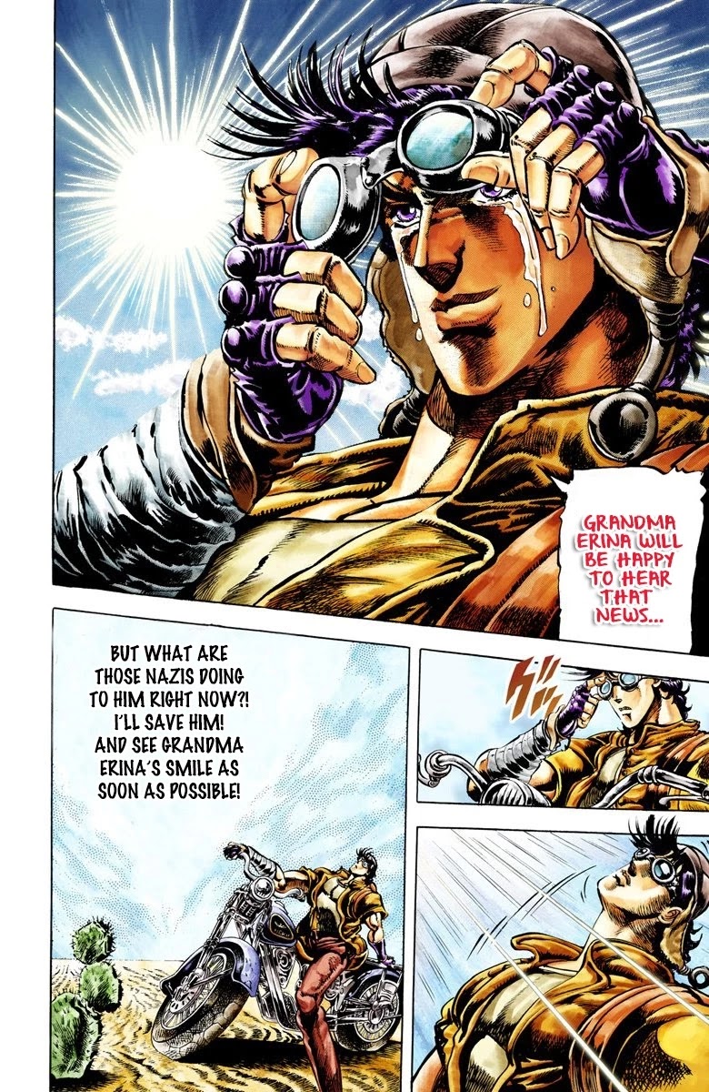 JoJo's Bizarre Adventure Part 2 - Battle Tendency (Official Colored) Chapter 12 page 5 - Chapter 12: Santana's Vanishing