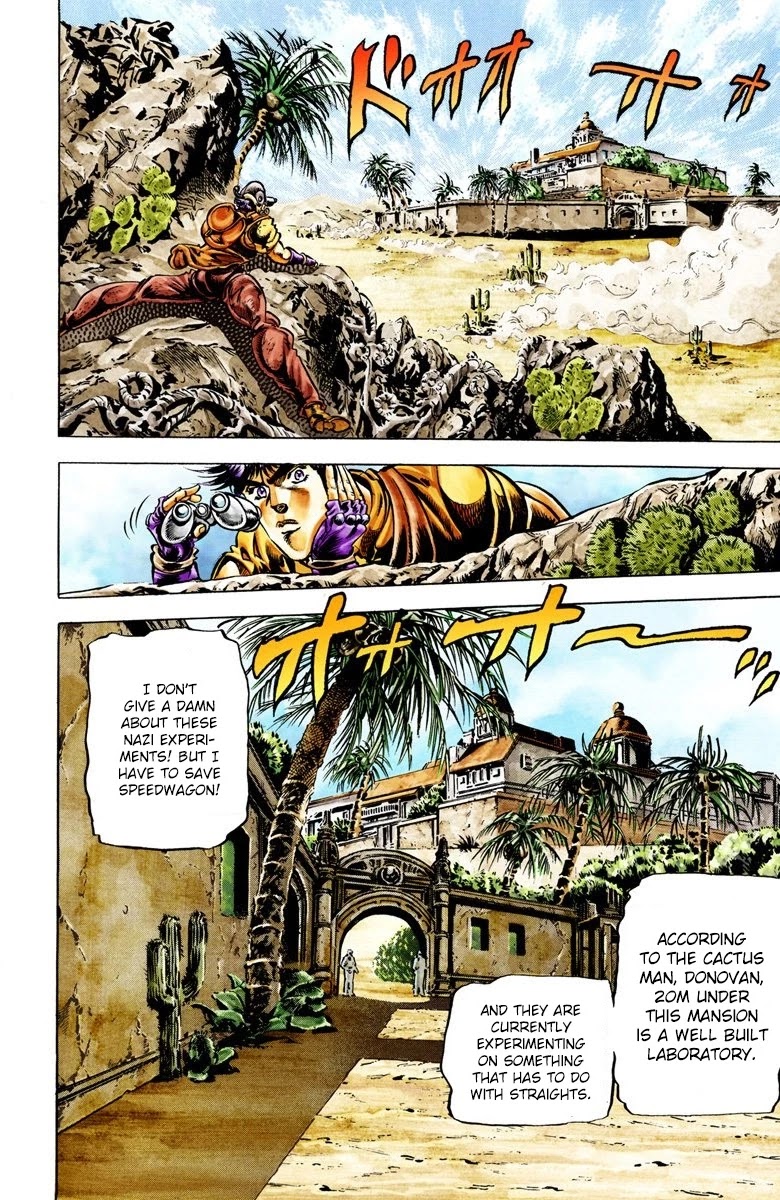 JoJo's Bizarre Adventure Part 2 - Battle Tendency (Official Colored) Chapter 12 page 7 - Chapter 12: Santana's Vanishing