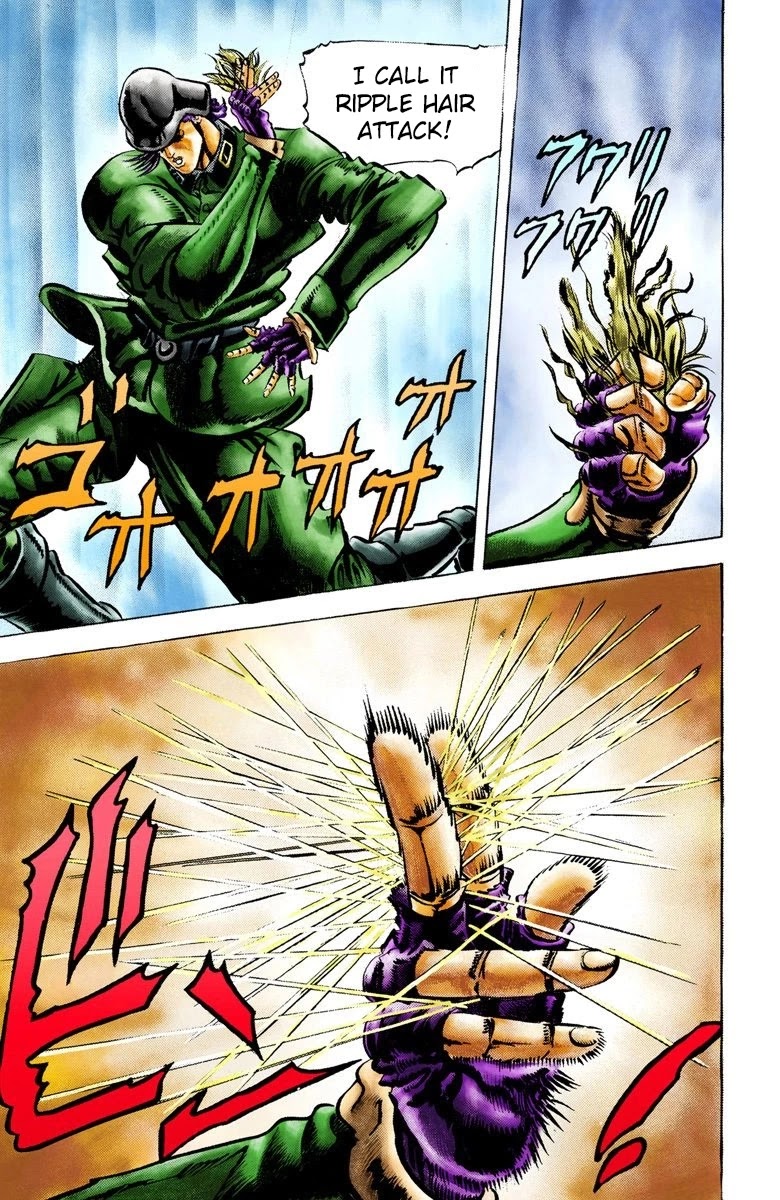 JoJo's Bizarre Adventure Part 2 - Battle Tendency (Official Colored) Chapter 13 page 15 - Chapter 13: JoJo Vs. The Ultimate Life-form