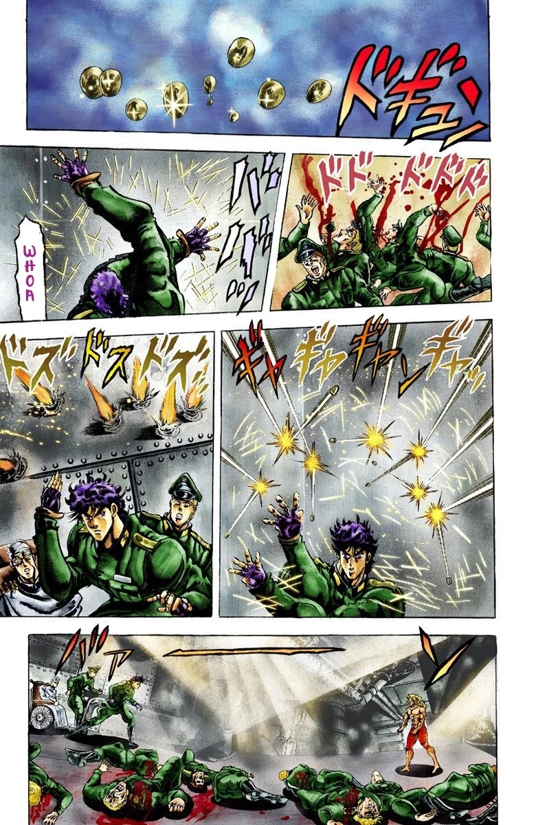 JoJo's Bizarre Adventure Part 2 - Battle Tendency (Official Colored) Chapter 13 page 17 - Chapter 13: JoJo Vs. The Ultimate Life-form