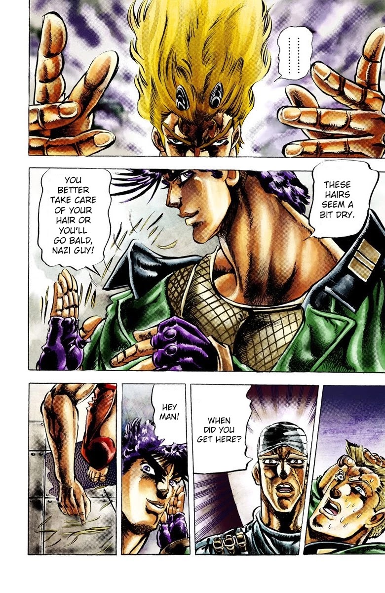 JoJo's Bizarre Adventure Part 2 - Battle Tendency (Official Colored) Chapter 13 page 18 - Chapter 13: JoJo Vs. The Ultimate Life-form