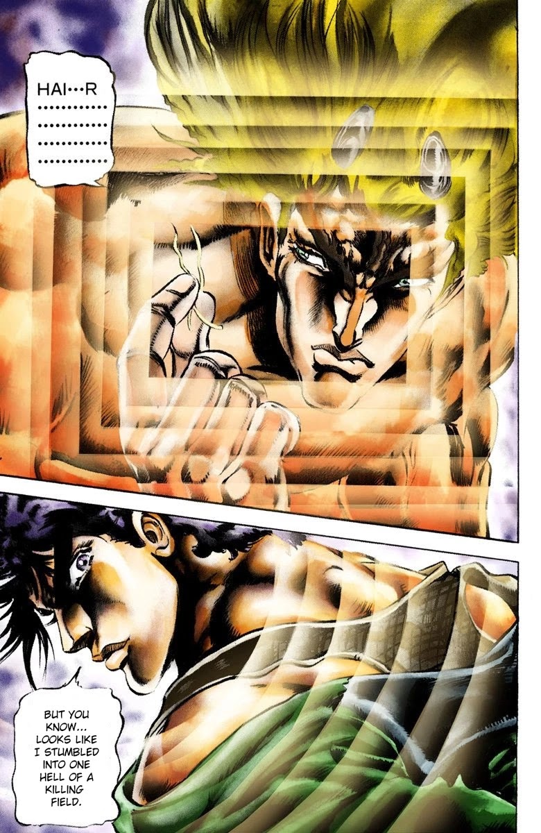 JoJo's Bizarre Adventure Part 2 - Battle Tendency (Official Colored) Chapter 13 page 19 - Chapter 13: JoJo Vs. The Ultimate Life-form