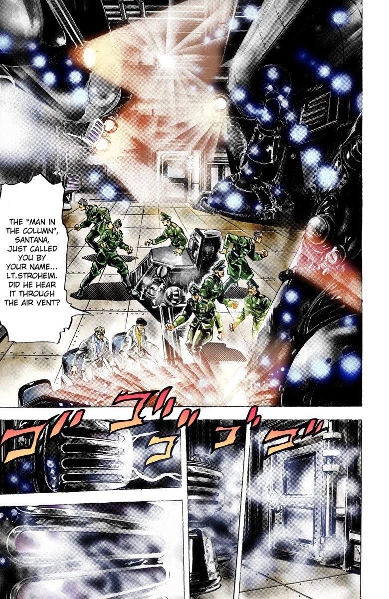 JoJo's Bizarre Adventure Part 2 - Battle Tendency (Official Colored) Chapter 13 page 3 - Chapter 13: JoJo Vs. The Ultimate Life-form