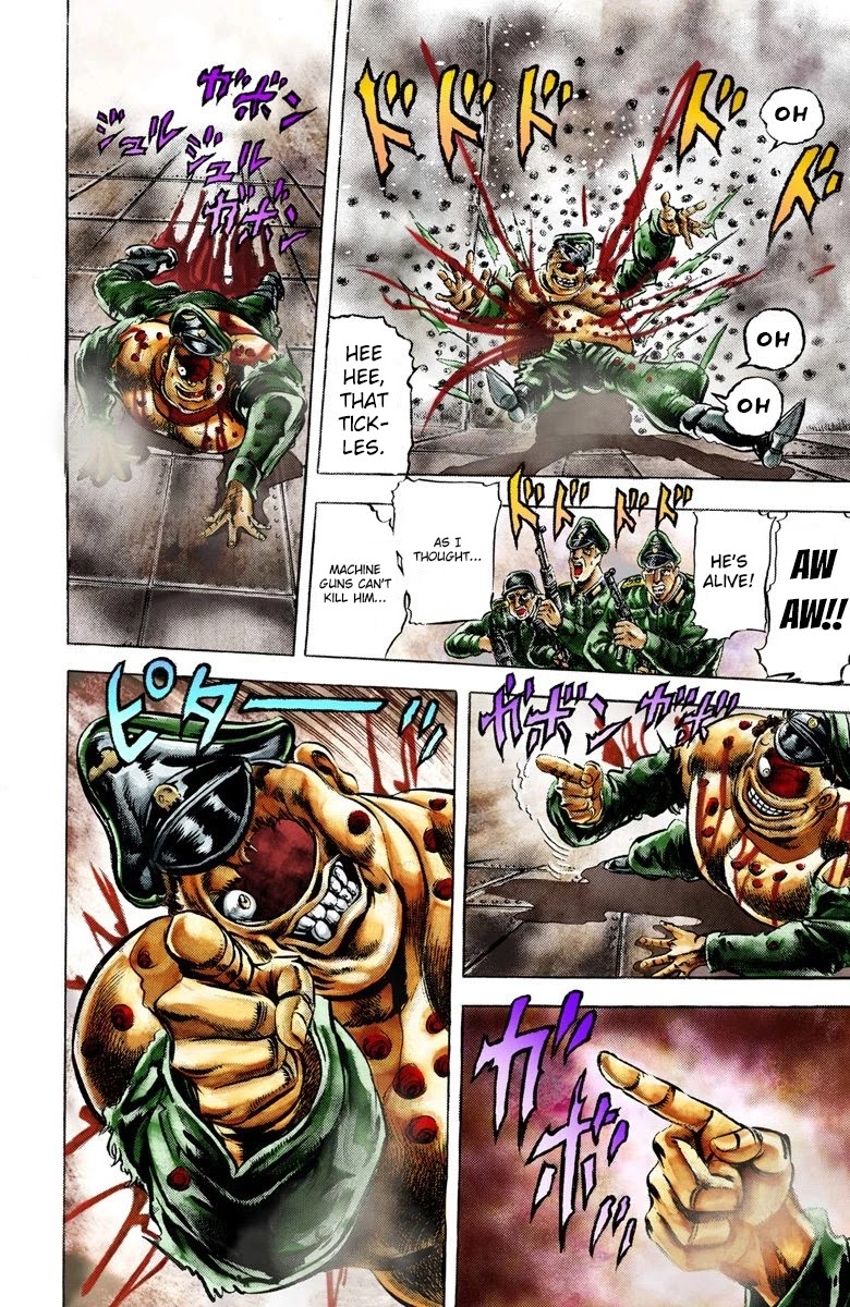 JoJo's Bizarre Adventure Part 2 - Battle Tendency (Official Colored) Chapter 13 page 8 - Chapter 13: JoJo Vs. The Ultimate Life-form