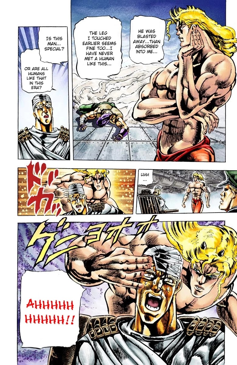 JoJo's Bizarre Adventure Part 2 - Battle Tendency (Official Colored) Chapter 14 page 15 - Chapter 14: The Ripple and the Ultimate Life-form