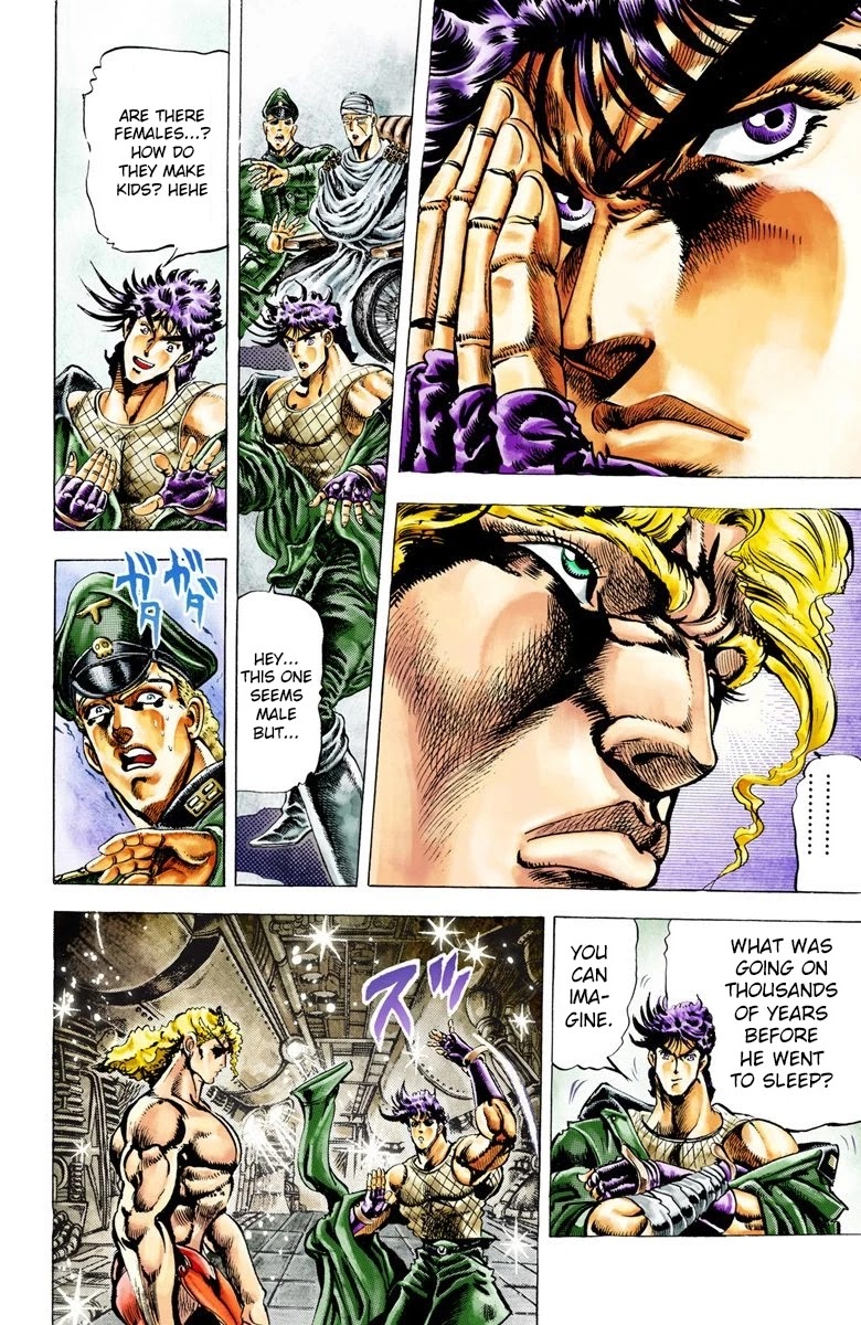 JoJo's Bizarre Adventure Part 2 - Battle Tendency (Official Colored) Chapter 14 page 3 - Chapter 14: The Ripple and the Ultimate Life-form