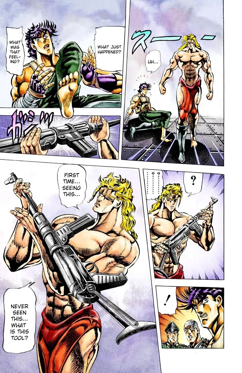 JoJo's Bizarre Adventure Part 2 - Battle Tendency (Official Colored) Chapter 14 page 8 - Chapter 14: The Ripple and the Ultimate Life-form
