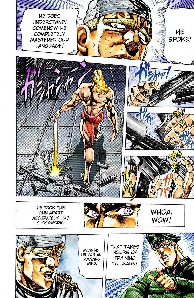 JoJo's Bizarre Adventure Part 2 - Battle Tendency (Official Colored) Chapter 14 page 9 - Chapter 14: The Ripple and the Ultimate Life-form