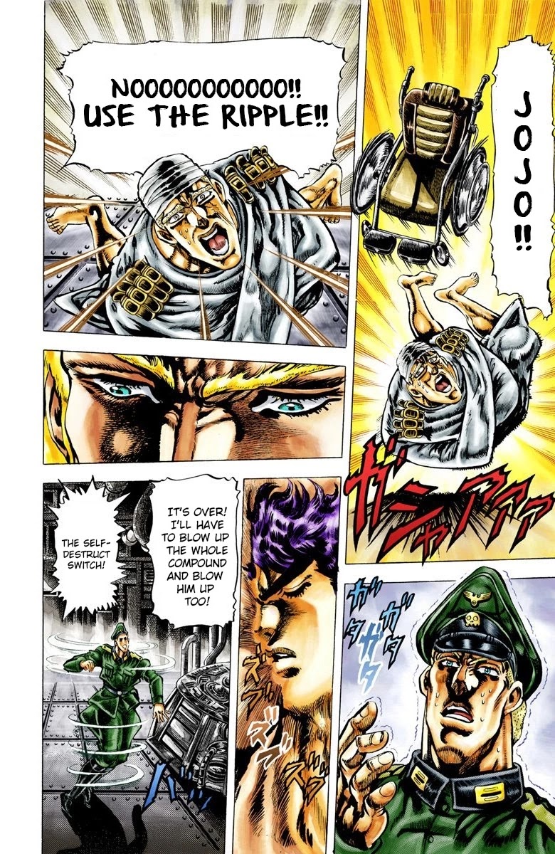 JoJo's Bizarre Adventure Part 2 - Battle Tendency (Official Colored) Chapter 15 page 15 - Chapter 15: The Perfect Plan!