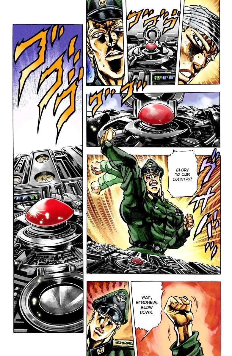 JoJo's Bizarre Adventure Part 2 - Battle Tendency (Official Colored) Chapter 15 page 16 - Chapter 15: The Perfect Plan!