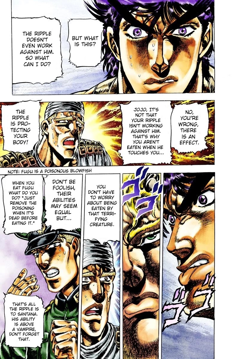 JoJo's Bizarre Adventure Part 2 - Battle Tendency (Official Colored) Chapter 15 page 5 - Chapter 15: The Perfect Plan!