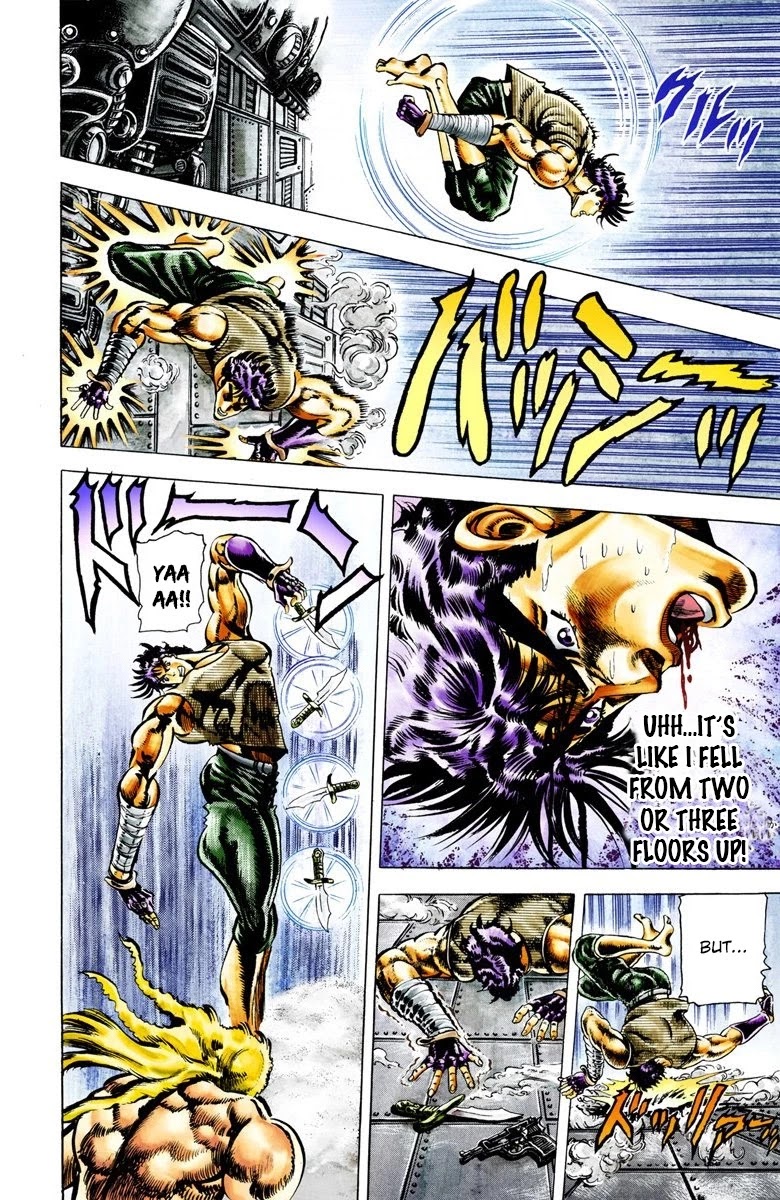JoJo's Bizarre Adventure Part 2 - Battle Tendency (Official Colored) Chapter 15 page 8 - Chapter 15: The Perfect Plan!