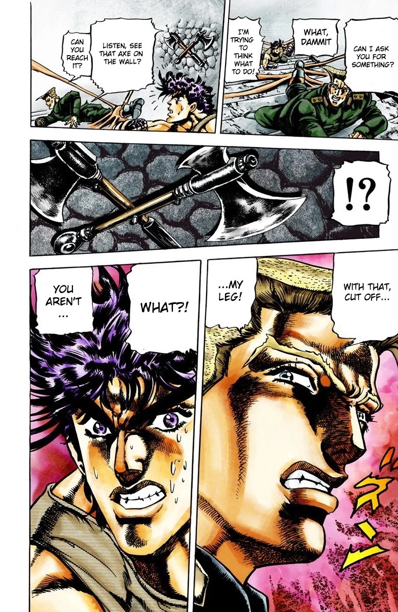 JoJo's Bizarre Adventure Part 2 - Battle Tendency (Official Colored) Chapter 16 page 15 - Chapter 16: Stroheim's Determination