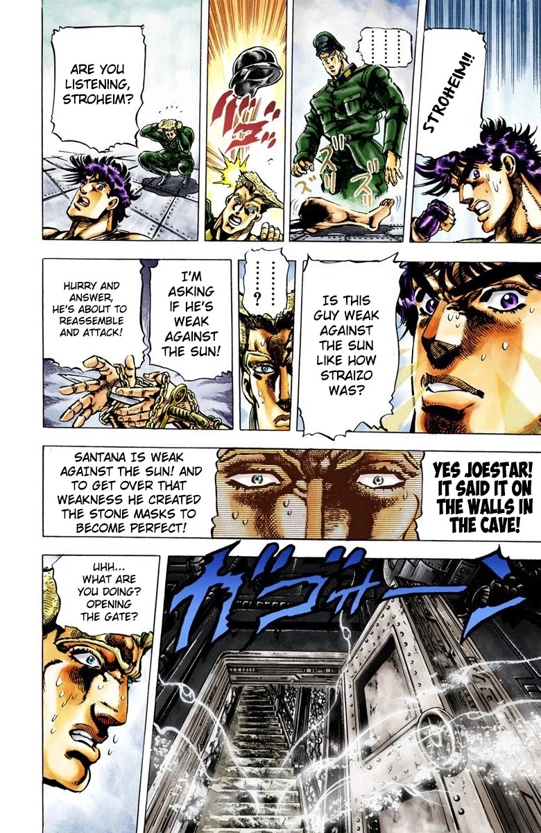 JoJo's Bizarre Adventure Part 2 - Battle Tendency (Official Colored) Chapter 16 page 5 - Chapter 16: Stroheim's Determination