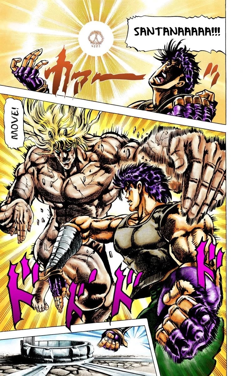 JoJo's Bizarre Adventure Part 2 - Battle Tendency (Official Colored) Chapter 17 page 11 - Chapter 17: The End of a Proud Man