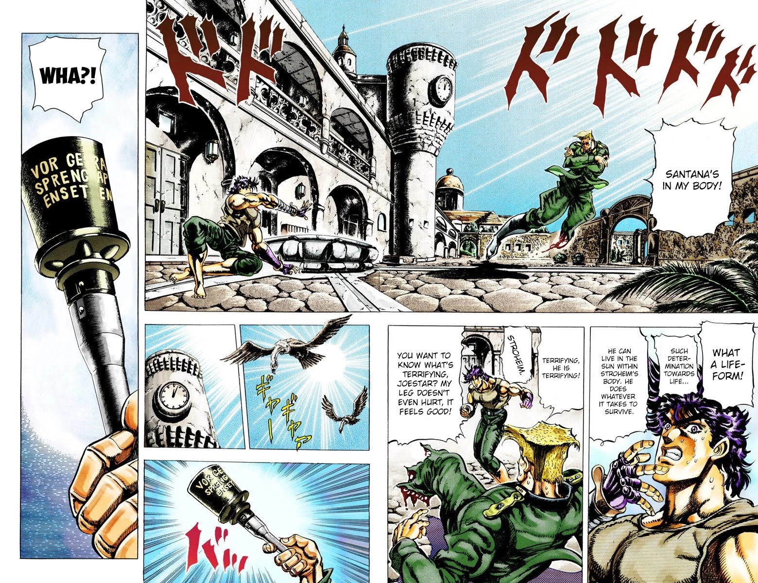 JoJo's Bizarre Adventure Part 2 - Battle Tendency (Official Colored) Chapter 17 page 5 - Chapter 17: The End of a Proud Man