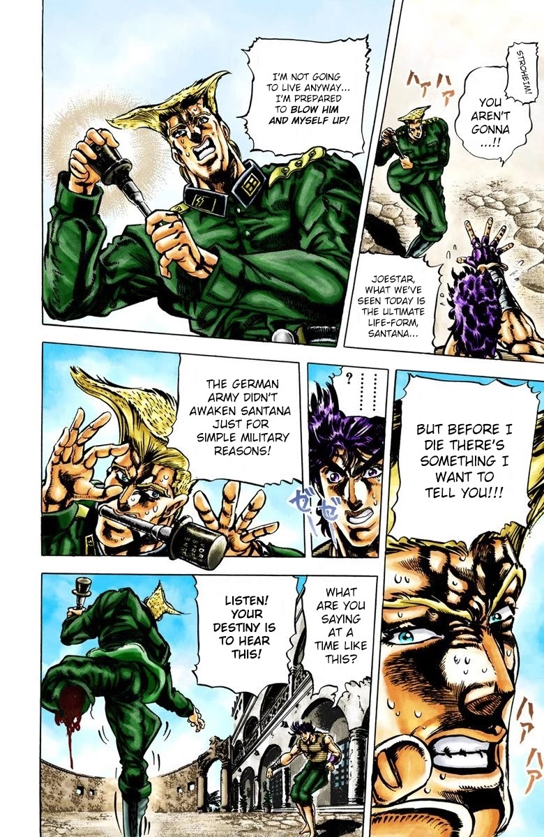 JoJo's Bizarre Adventure Part 2 - Battle Tendency (Official Colored) Chapter 17 page 6 - Chapter 17: The End of a Proud Man