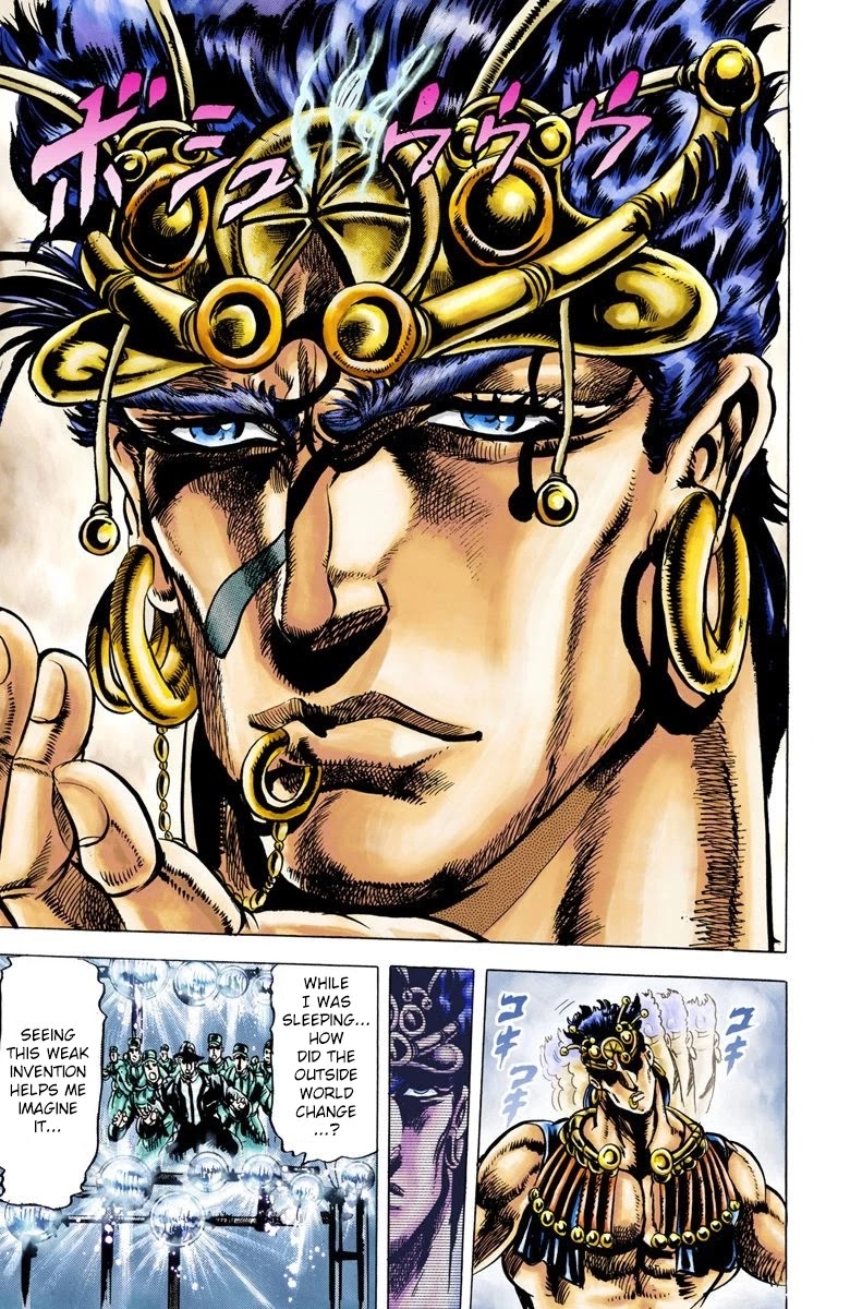 JoJo's Bizarre Adventure Part 2 - Battle Tendency (Official Colored) Chapter 20 page 11 - Chapter 20: The Red Stone of Aja