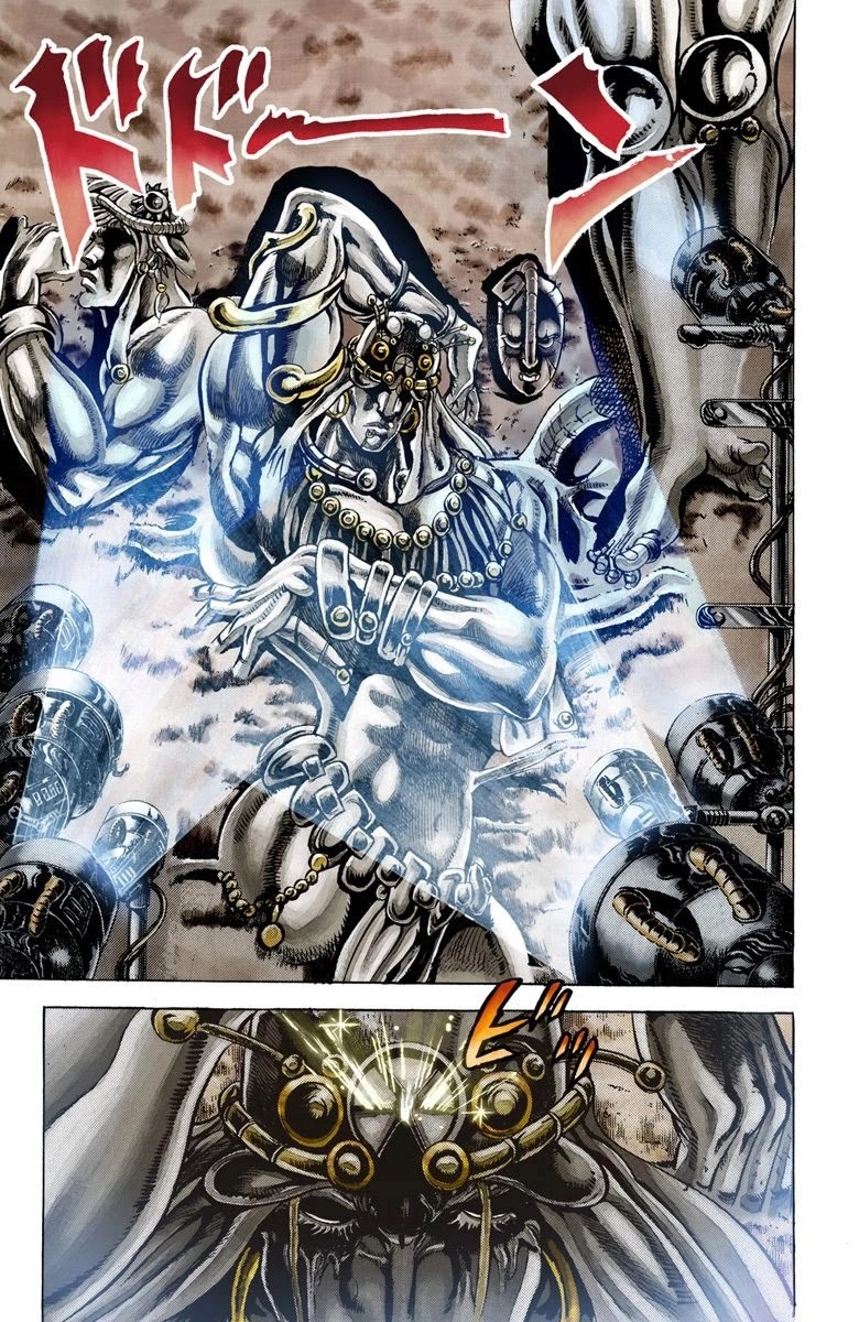 JoJo's Bizarre Adventure Part 2 - Battle Tendency (Official Colored) Chapter 20 page 3 - Chapter 20: The Red Stone of Aja