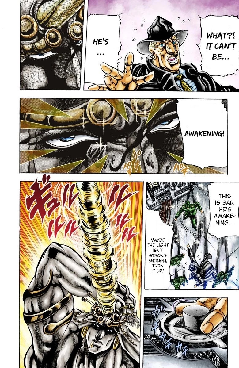 JoJo's Bizarre Adventure Part 2 - Battle Tendency (Official Colored) Chapter 20 page 8 - Chapter 20: The Red Stone of Aja