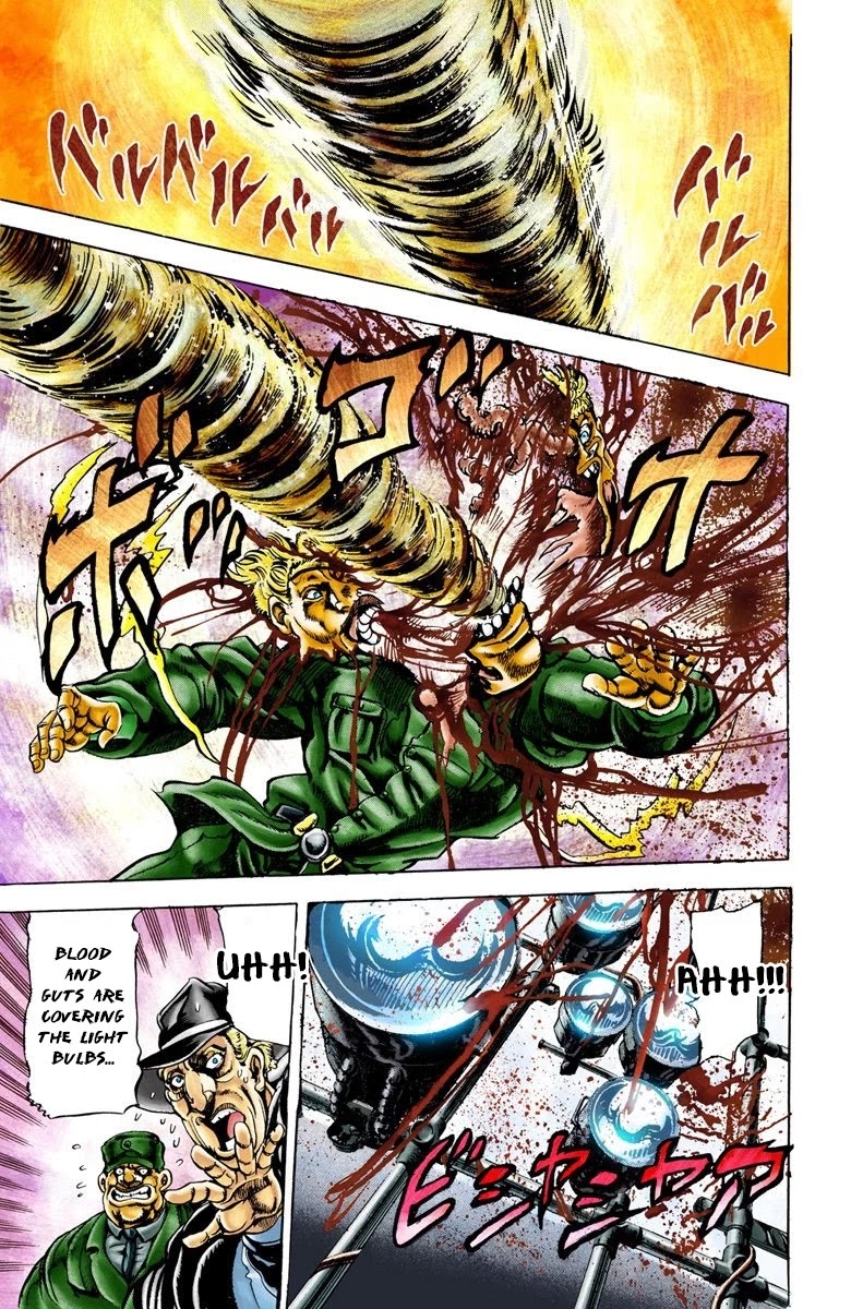JoJo's Bizarre Adventure Part 2 - Battle Tendency (Official Colored) Chapter 20 page 9 - Chapter 20: The Red Stone of Aja