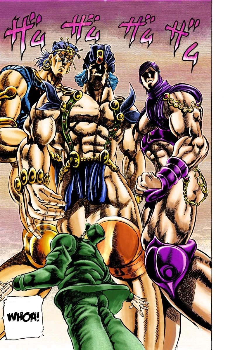 JoJo's Bizarre Adventure Part 2 - Battle Tendency (Official Colored) Chapter 21 page 15 - Chapter 21: The Truth that Hides in the Mouth of Truth