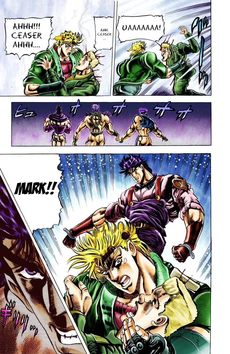 JoJo's Bizarre Adventure Part 2 - Battle Tendency (Official Colored) Chapter 21 page 18 - Chapter 21: The Truth that Hides in the Mouth of Truth