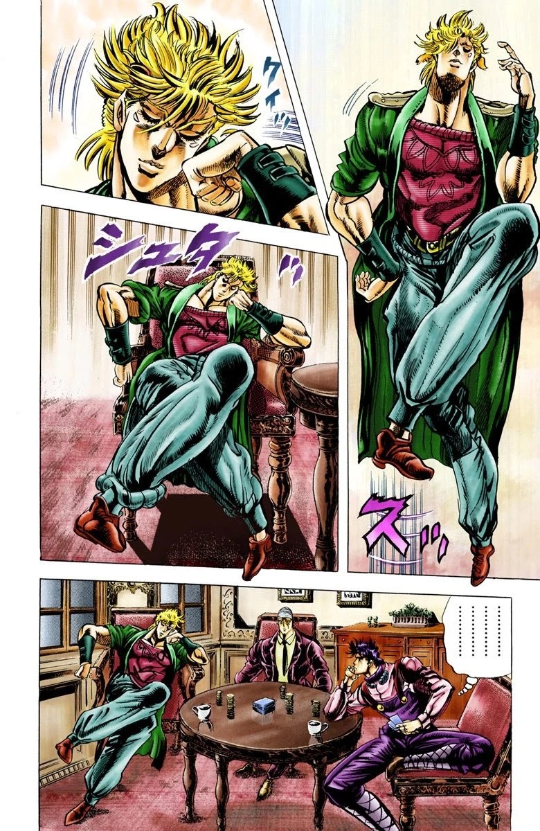 JoJo's Bizarre Adventure Part 2 - Battle Tendency (Official Colored) Chapter 21 page 2 - Chapter 21: The Truth that Hides in the Mouth of Truth
