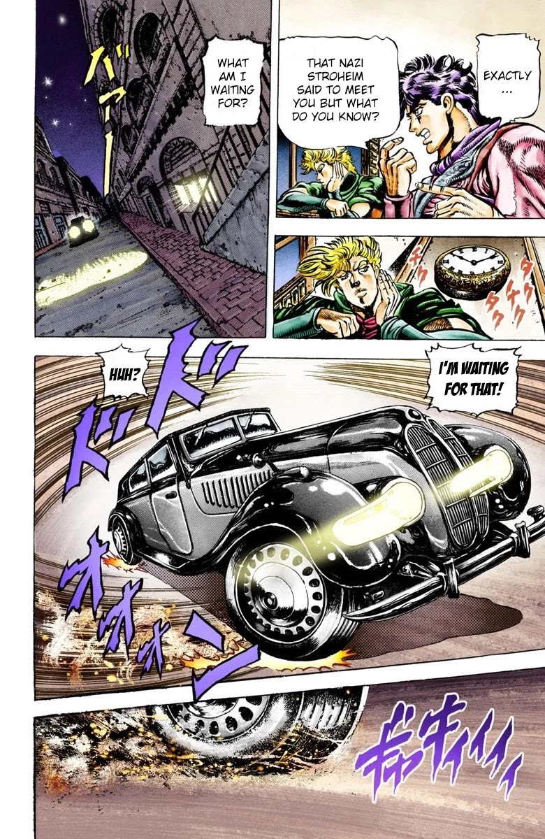 JoJo's Bizarre Adventure Part 2 - Battle Tendency (Official Colored) Chapter 21 page 6 - Chapter 21: The Truth that Hides in the Mouth of Truth