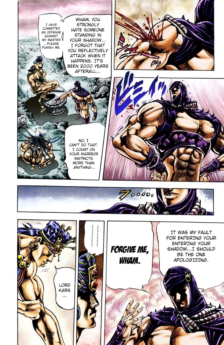 JoJo's Bizarre Adventure Part 2 - Battle Tendency (Official Colored) Chapter 22 page 5 - Chapter 22: Ultimate Warrior Wham