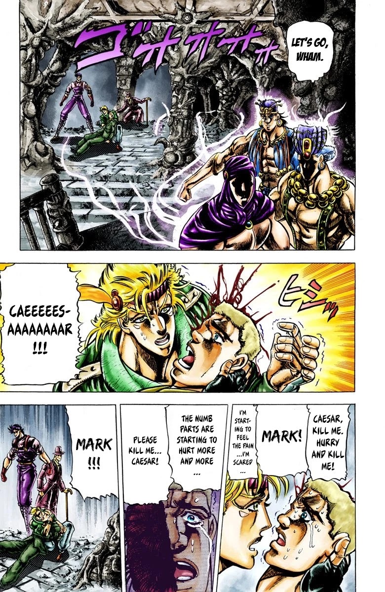 JoJo's Bizarre Adventure Part 2 - Battle Tendency (Official Colored) Chapter 22 page 6 - Chapter 22: Ultimate Warrior Wham