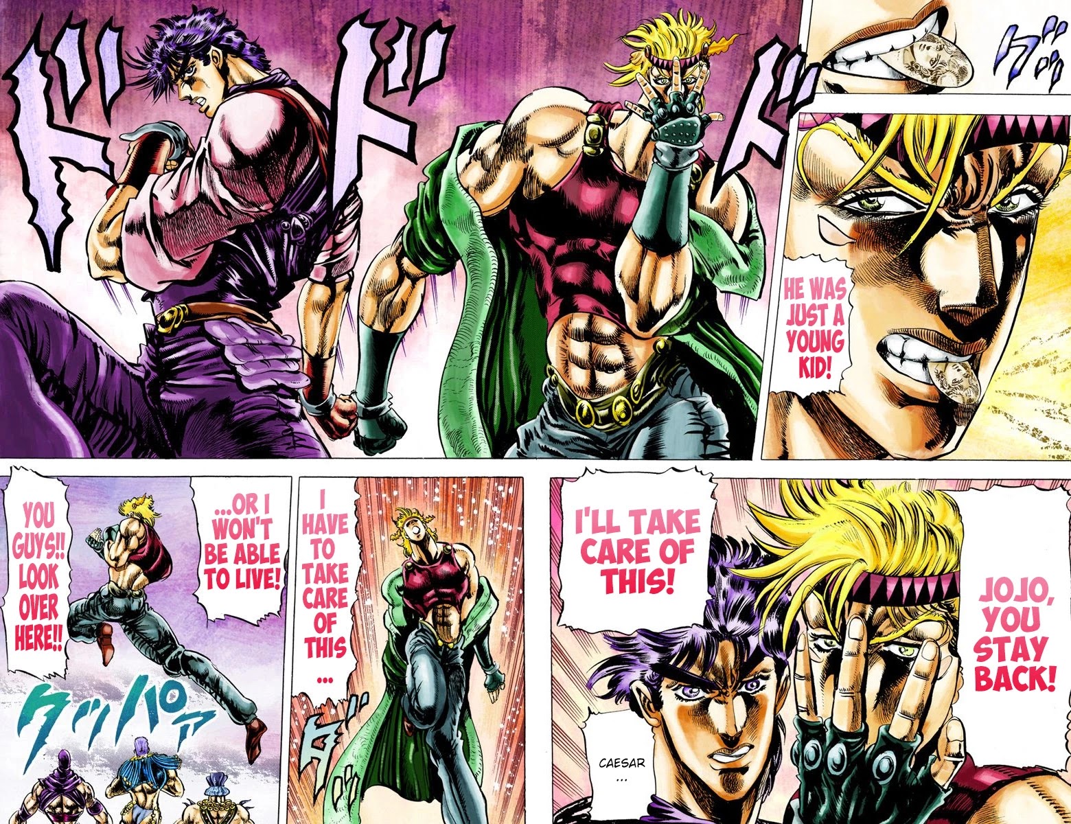 JoJo's Bizarre Adventure Part 2 - Battle Tendency (Official Colored) Chapter 22 page 9 - Chapter 22: Ultimate Warrior Wham