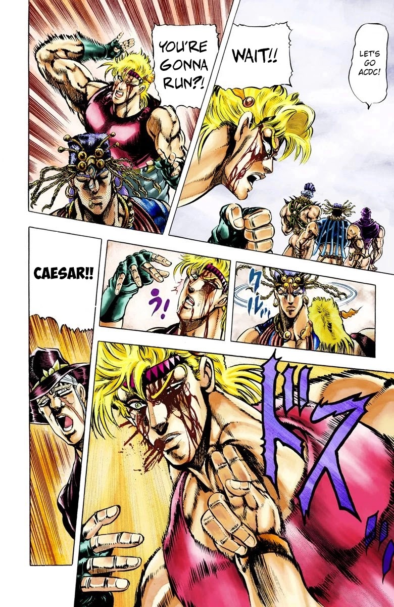 JoJo's Bizarre Adventure Part 2 - Battle Tendency (Official Colored) Chapter 23 page 11 - Chapter 23: Special Attack: JoJo Clackers!