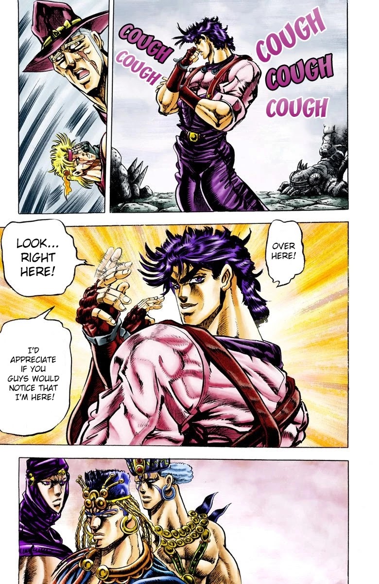 JoJo's Bizarre Adventure Part 2 - Battle Tendency (Official Colored) Chapter 23 page 14 - Chapter 23: Special Attack: JoJo Clackers!
