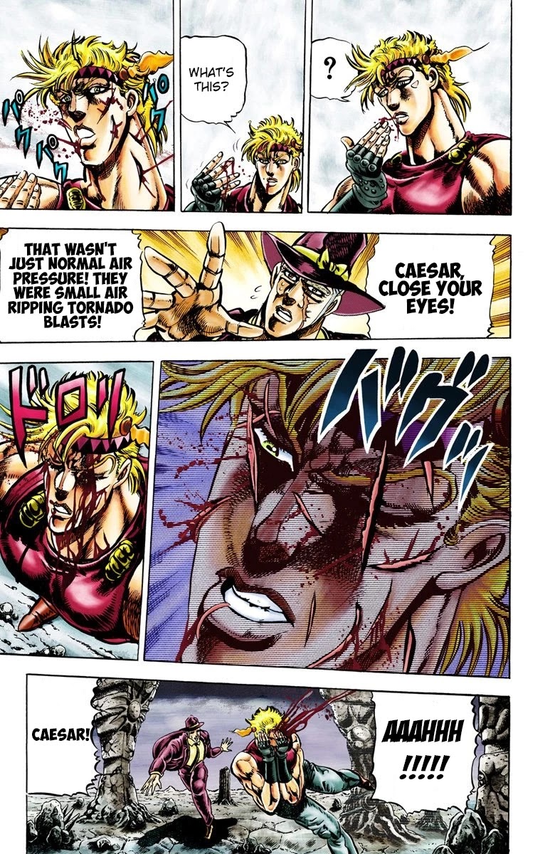 JoJo's Bizarre Adventure Part 2 - Battle Tendency (Official Colored) Chapter 23 page 8 - Chapter 23: Special Attack: JoJo Clackers!
