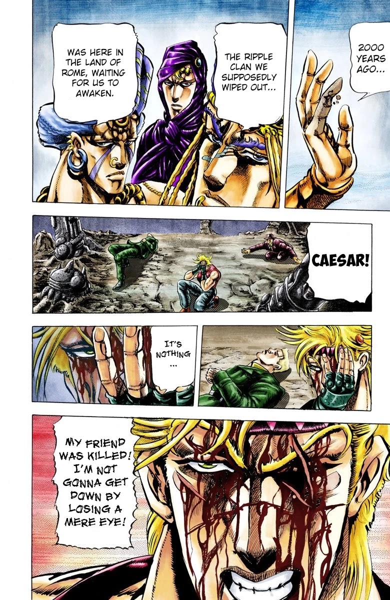 JoJo's Bizarre Adventure Part 2 - Battle Tendency (Official Colored) Chapter 23 page 9 - Chapter 23: Special Attack: JoJo Clackers!