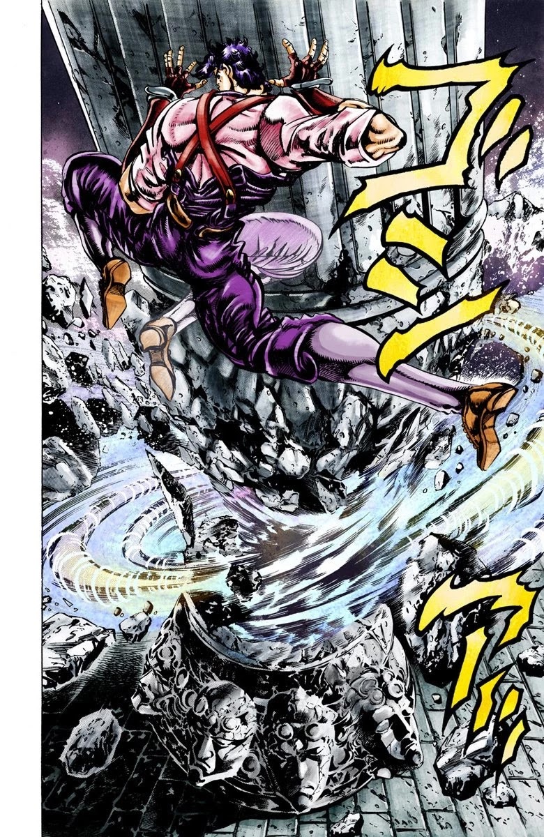 JoJo's Bizarre Adventure Part 2 - Battle Tendency (Official Colored) Chapter 25 page 10 - Chapter 25: Qualification of a Hero