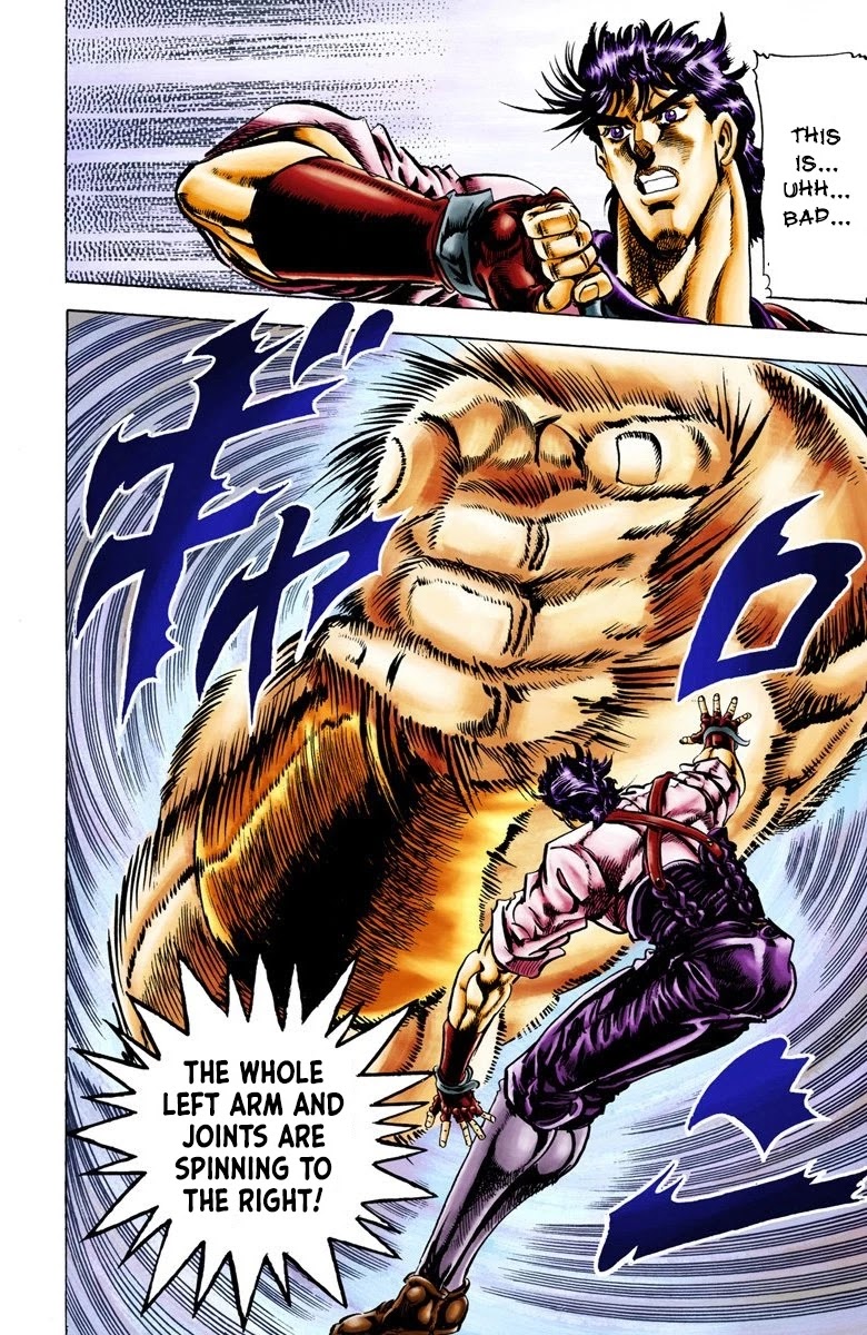 JoJo's Bizarre Adventure Part 2 - Battle Tendency (Official Colored) Chapter 25 page 6 - Chapter 25: Qualification of a Hero