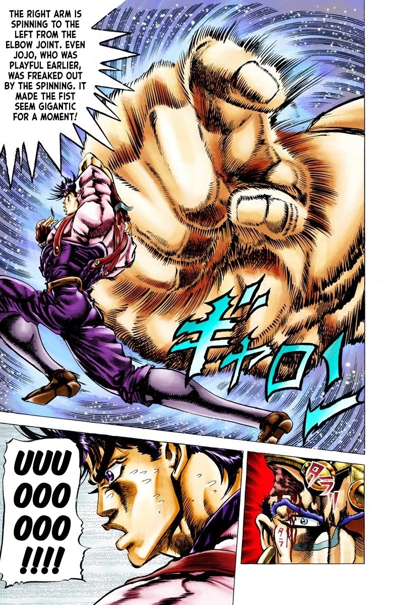 JoJo's Bizarre Adventure Part 2 - Battle Tendency (Official Colored) Chapter 25 page 7 - Chapter 25: Qualification of a Hero
