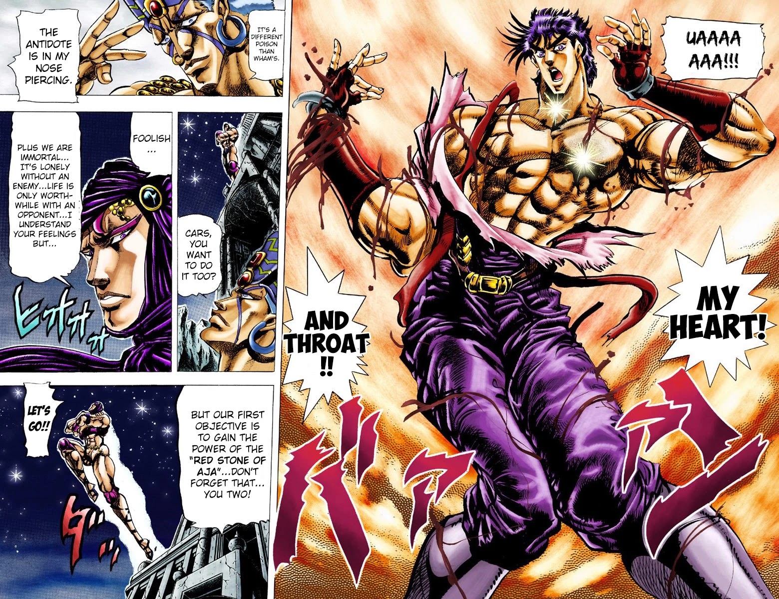 JoJo's Bizarre Adventure Part 2 - Battle Tendency (Official Colored) Chapter 26 page 14 - Chapter 26: The Wedding Ring of Death