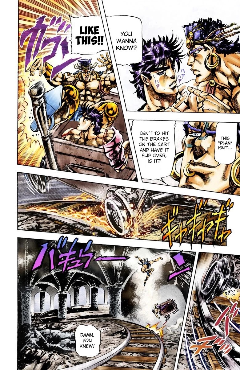 JoJo's Bizarre Adventure Part 2 - Battle Tendency (Official Colored) Chapter 26 page 2 - Chapter 26: The Wedding Ring of Death